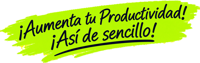 ¡Aumenta tu productividad! ¡Así de sencillo!